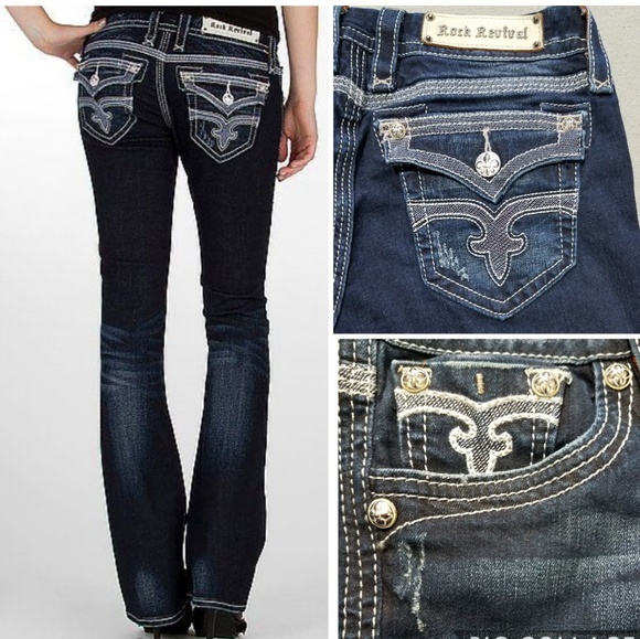 Rock Revival Maggie Boot W/Flap Pockets Sz 29 - Picture 2 of 8